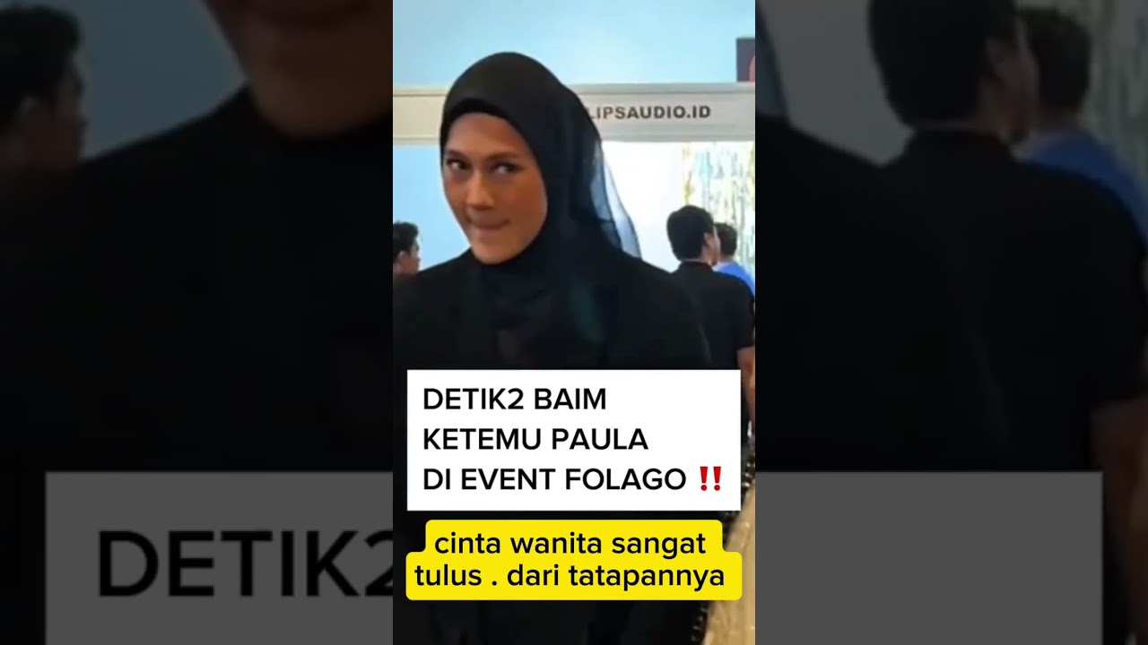 detik&sup2; Paula ketemu Baim wong ' tatapan Paula penuh cinta ❤️#paula #baimpaula #baimwong