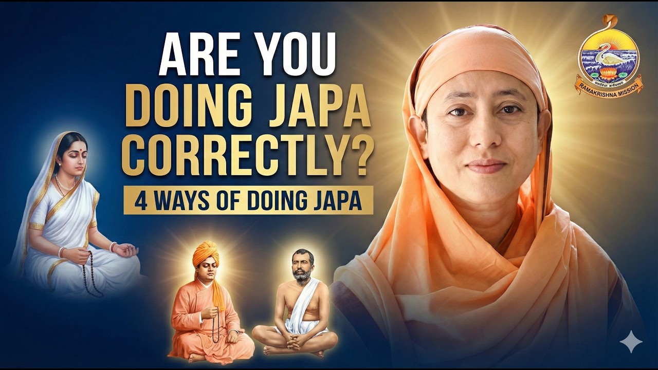 Are You Doing Japa Correctly? 4 Ways of Doing Japa by Pravrajika Divyanandaprana