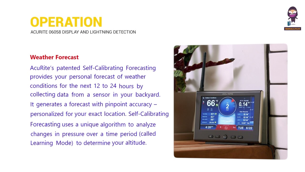 Setup of AcuRite 06058 (5-in-1) High-Definition Display with Lightning Detection