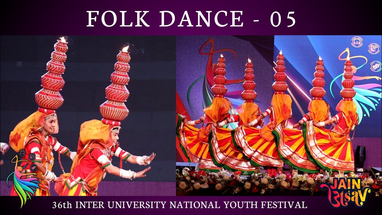 Folk Dance by Banasthali Vidyapith Students | National youth festival | Jain Utsav | लोक नृत्य