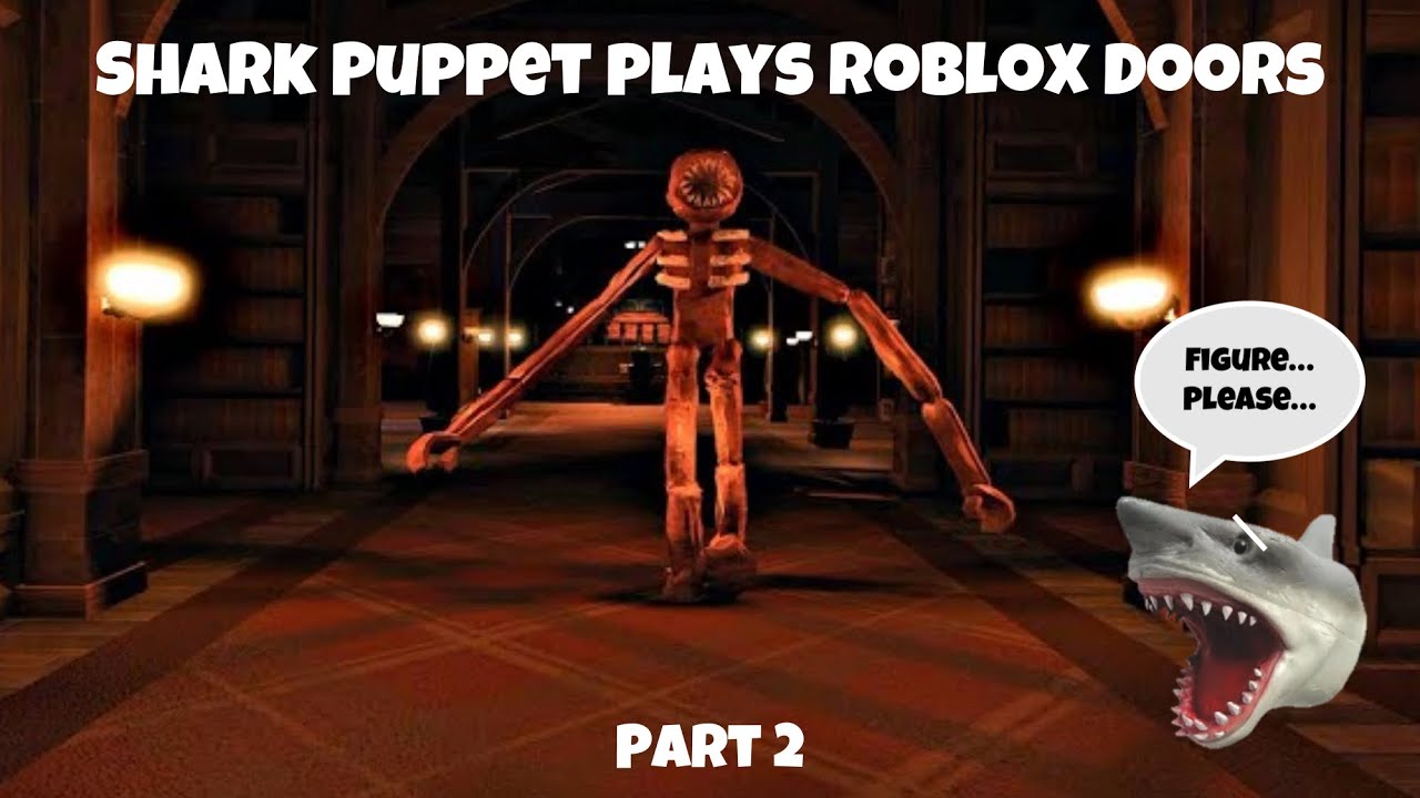 Фильм SB: Shark Puppet играет в Roblox Doors! (Часть 2)