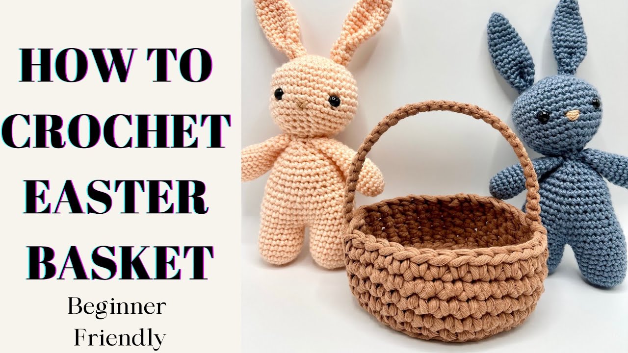 MY FIRST EASTER BASKET | CROCHET EASTER BASKET | #diy #howto  #crochet  #easter #smallbusiness