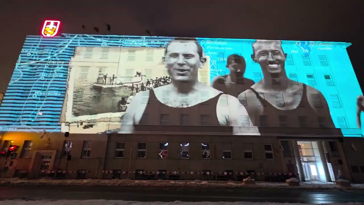 100 lat Gdyni. Video mapping 3D