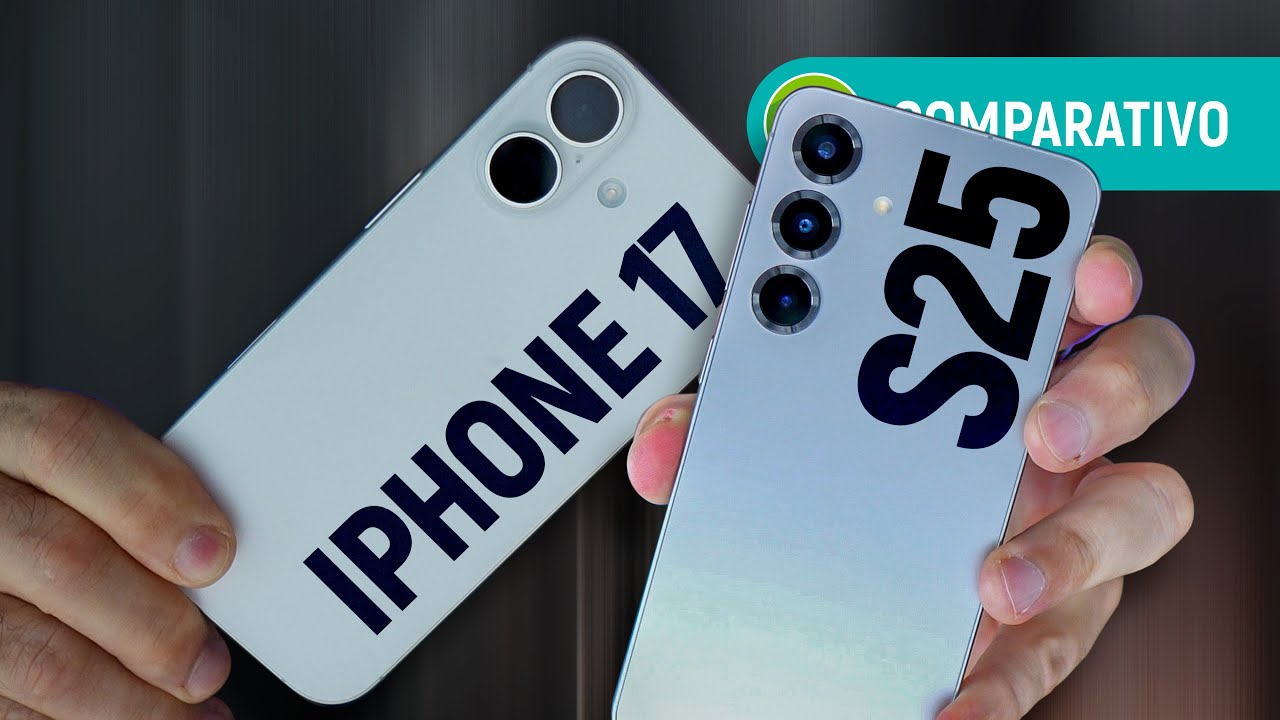 iPHONE 17 vs GALAXY S25: qual o MELHOR celular TOP de LINHA COMPACTO ? | Comparativo