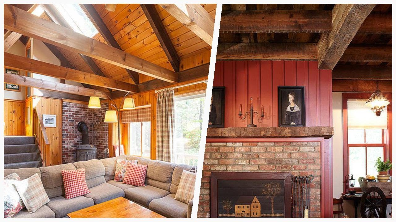 75 Rustic Living Space With A Brick Fireplace Design Ideas You'll Love 🏡