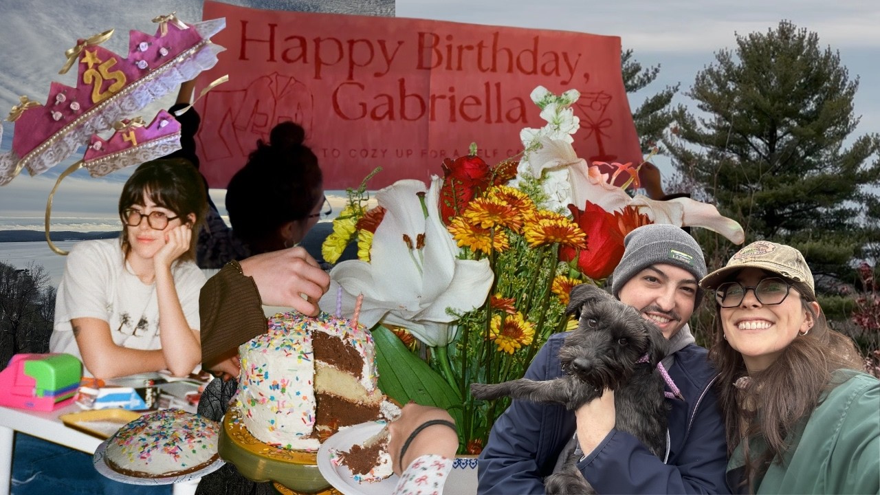 Turning 25! new art studio, reflecting on the year, crafting with friends, spending time outside