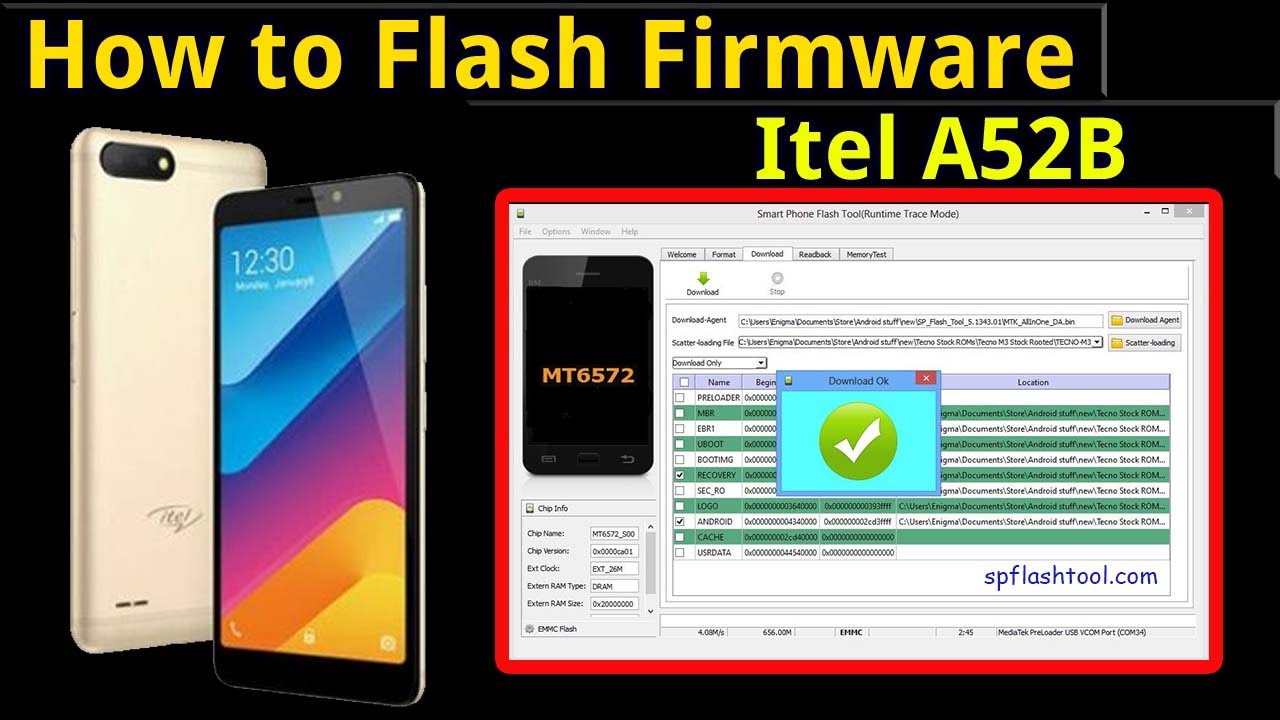 How To Flash Itel A52B Stock Firmware | Hang On Logo | Dead Boot Repair | Unlock | Guide