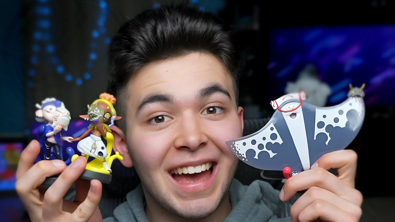 Splatoon 3 Big Man, Shiver & Frye amiibo Unboxing!