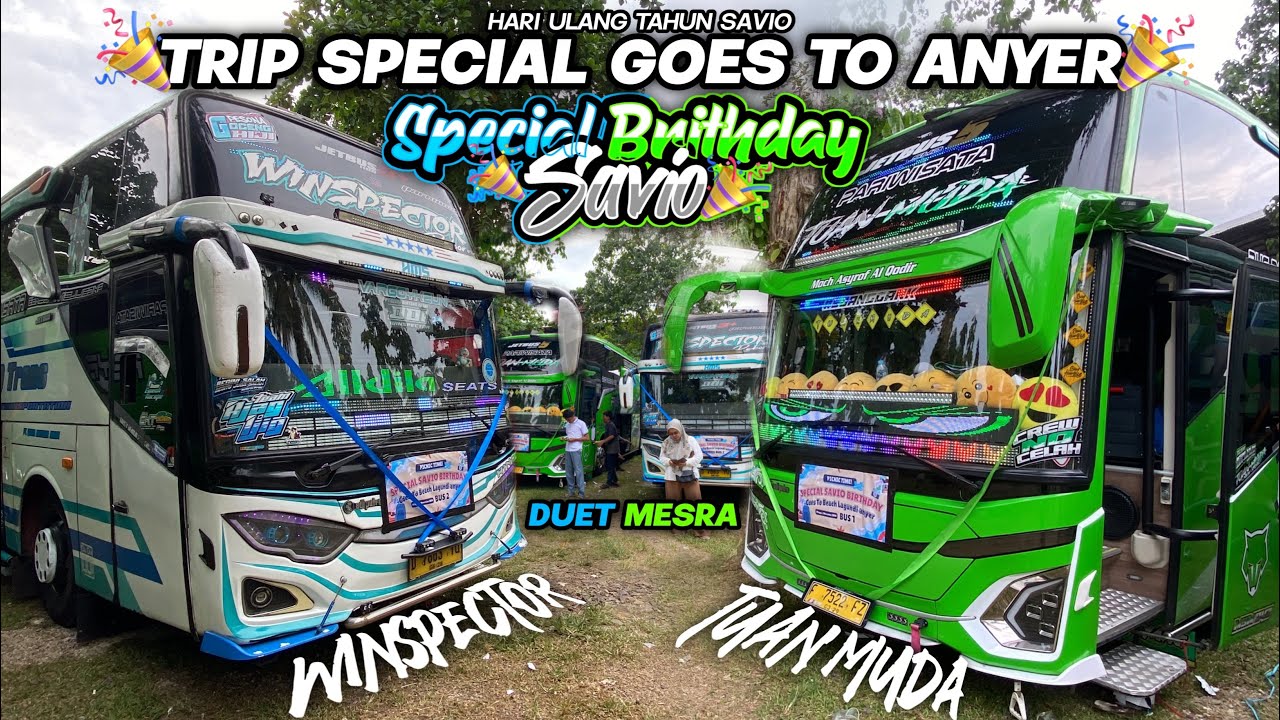 SPECIAL BRITHDAY SAVIO🥳KONVOI SERU DUO BIS ARTIS🔥WINSPECTOR X TUAN MUDA GOES TO LAGUNDI ANYER