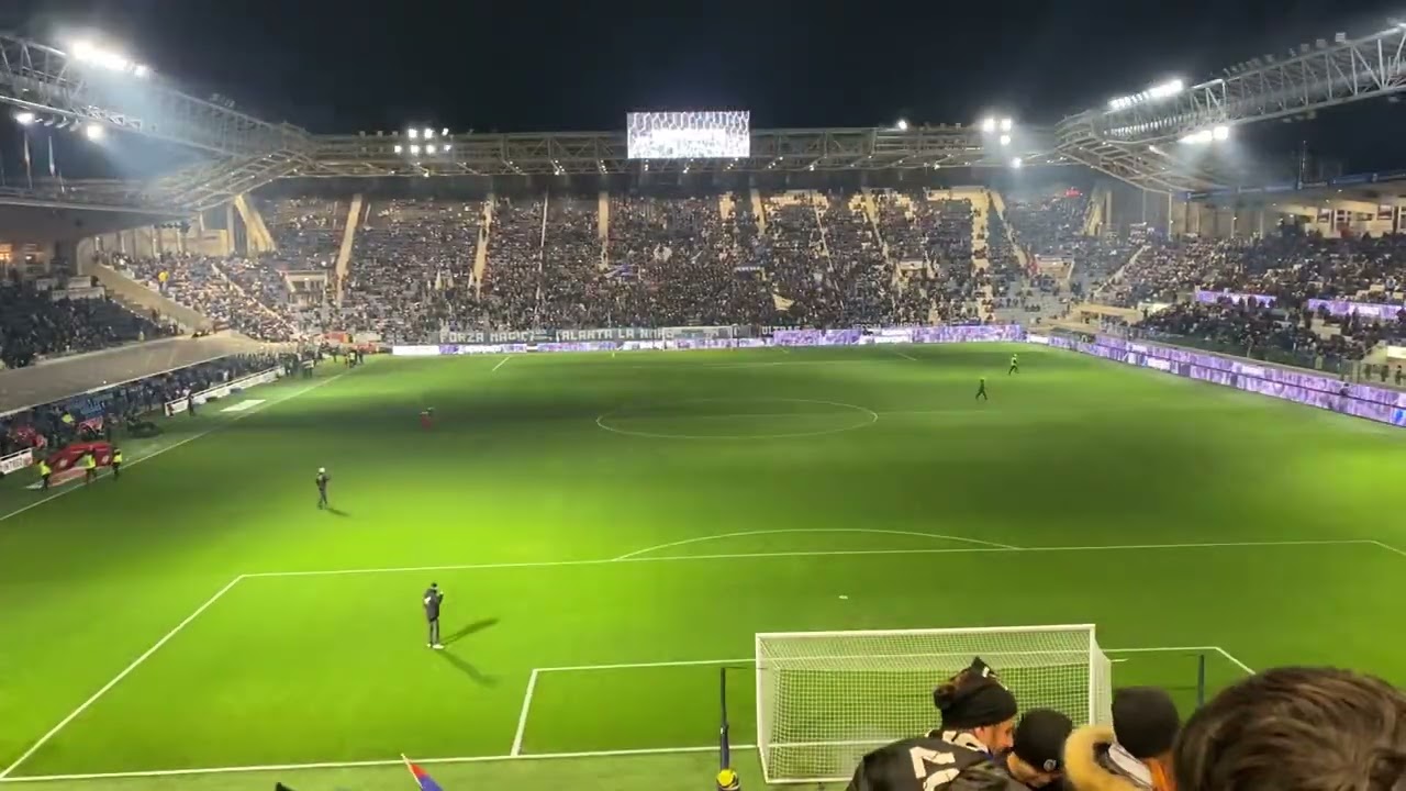 Gewiss stadium Atalanta - giochi di luci
