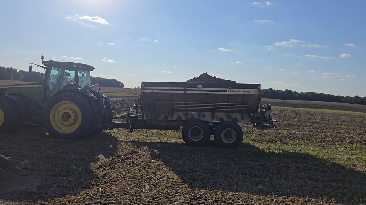 Spreading Gypsum