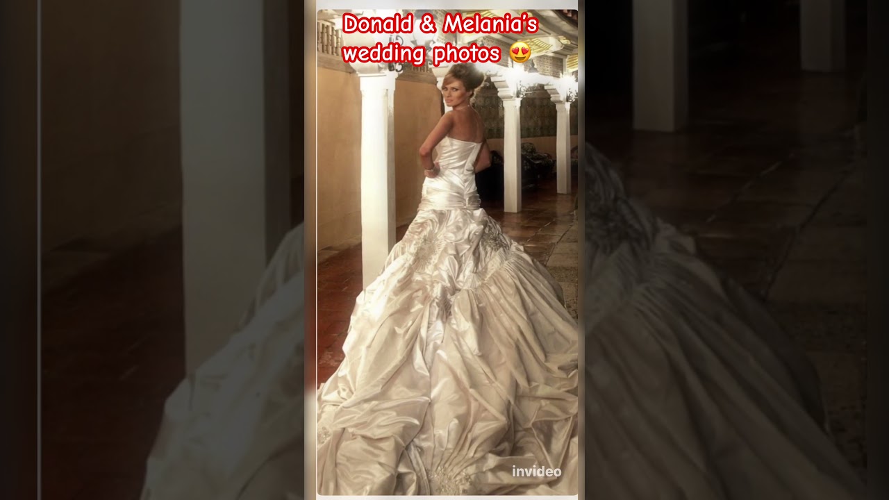 Donald & Melania Trump&rsquo;s stunning wedding photos. #shorts #donaldtrump #melaniatrump #trump #fashion