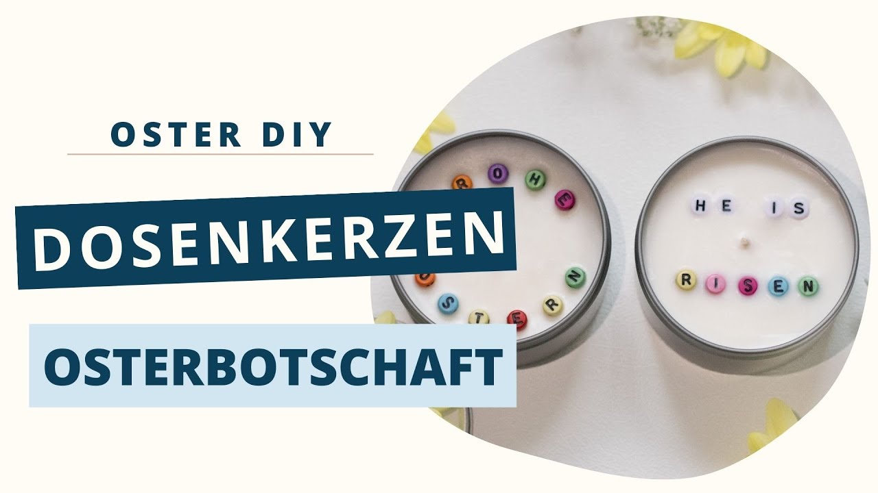 Gläserkerzen mit Osterbotschaft // Kerzen selber machen // Ostergeschenk-Ideen DIY Tutorial 2024