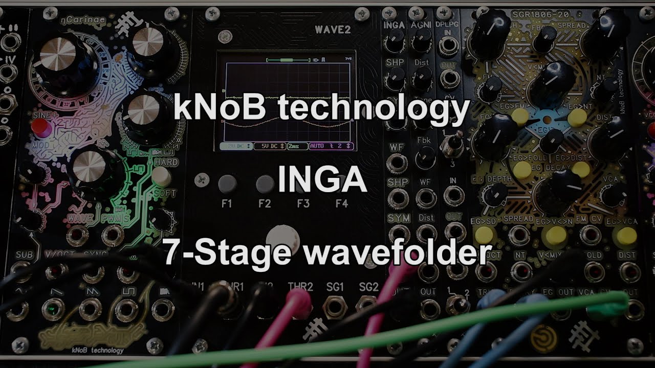 kNoB technology INGA Eurorack Module (VCA, 7-stage Wavefolder) review and full demo