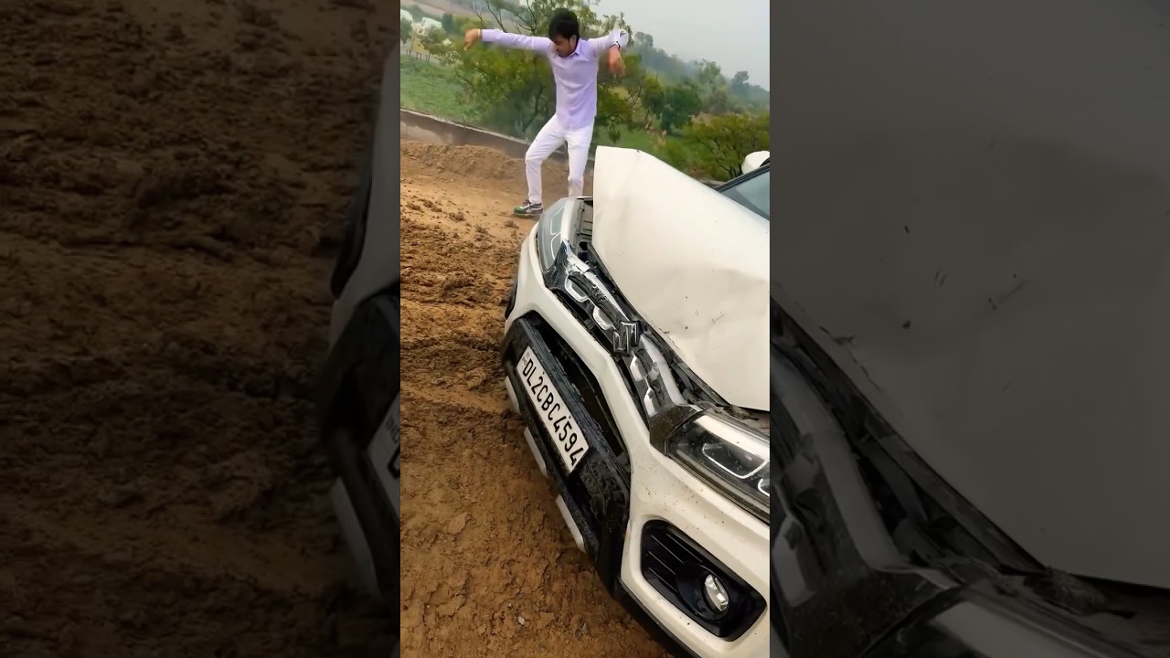 Thar vs Brezza 😇🤣#thar #brezza