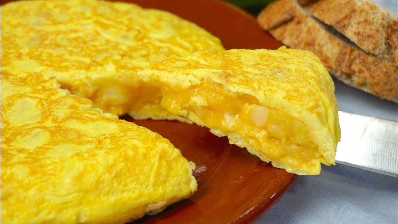 Tortilla de patatas saludable | Fácil y rápida