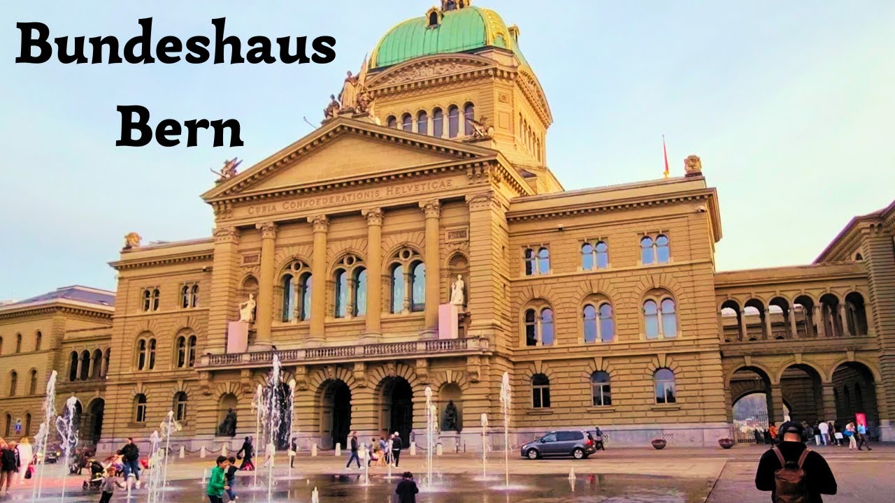 SUNSET WALK around the SWISS Federal Building | BUNDESHAUS
