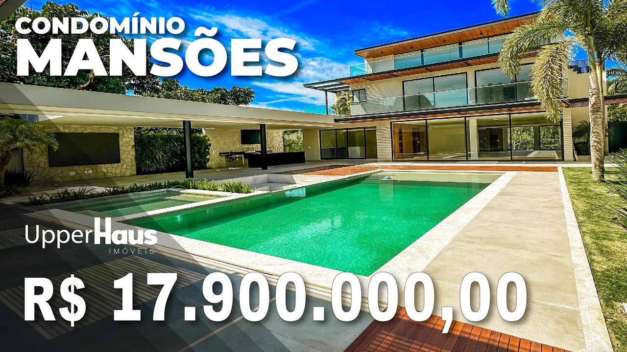 Tour completo em CASA DOS SONHOS! Super estrutura no condomínio Mansões Barra da Tijuca