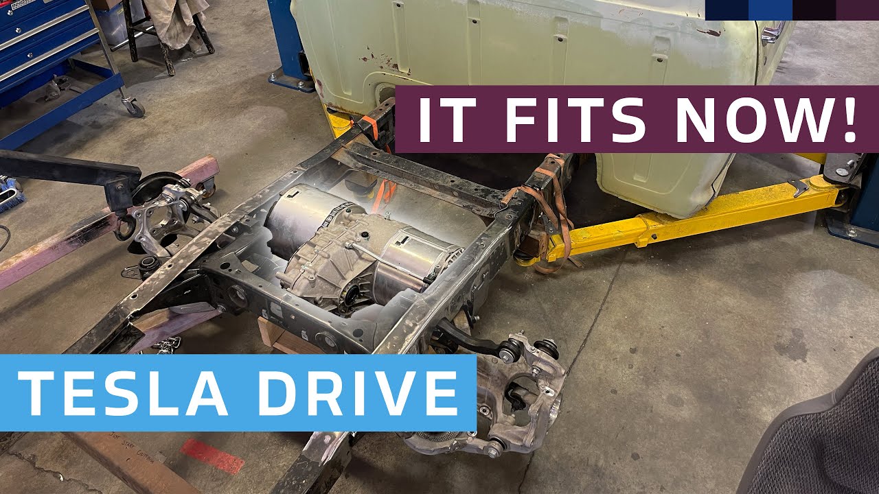Tesla Motor Swapped Ford F100: установка Tesla Drive Unit