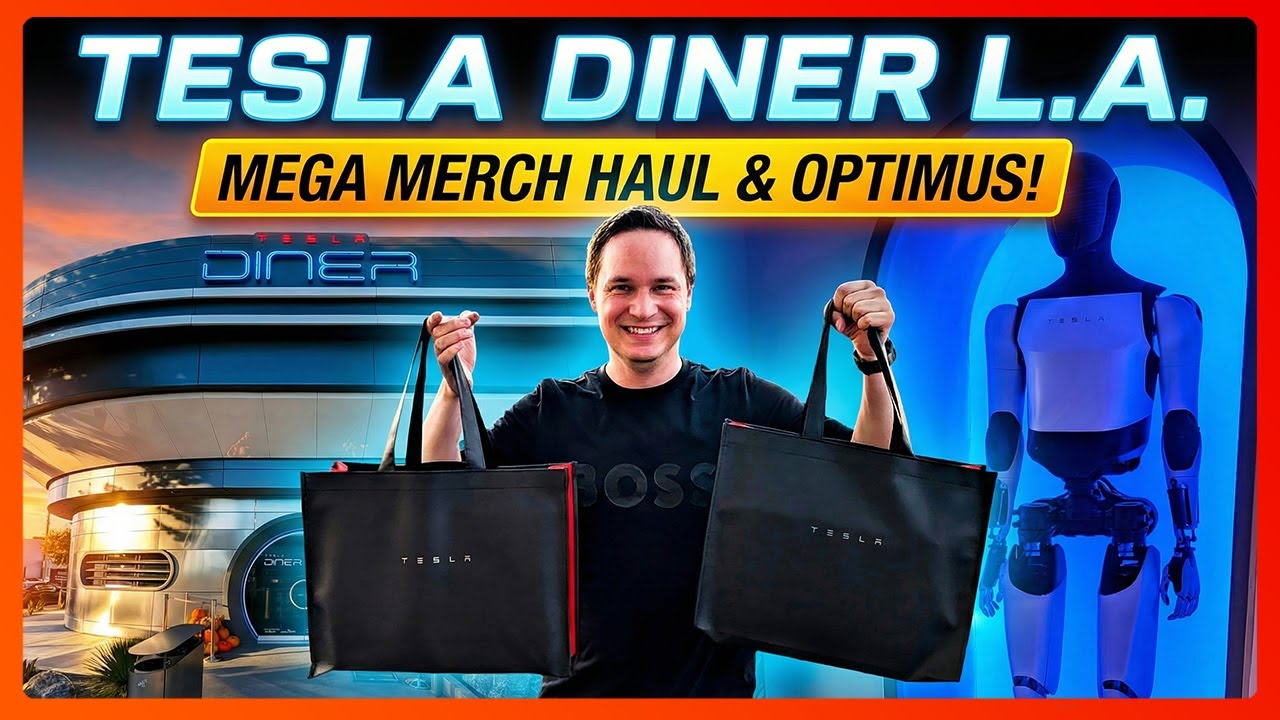 Ich war im Tesla Diner Hollywood: Exklusives Merch & Unboxing