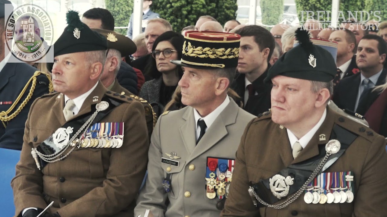 Ulster Memorial Tower Centenary Commemoration Thiepval, France 19 November 2021