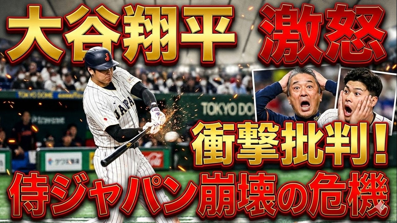 「主力がダメな時だけ名前が上がる」大谷翔平激怒の裏で放ったメディアへの衝撃批判…佐藤輝明「もっと早く出場機会があれば」不満爆発で露呈した世界一奪還への暗い影【大谷翔平】【海外反応】