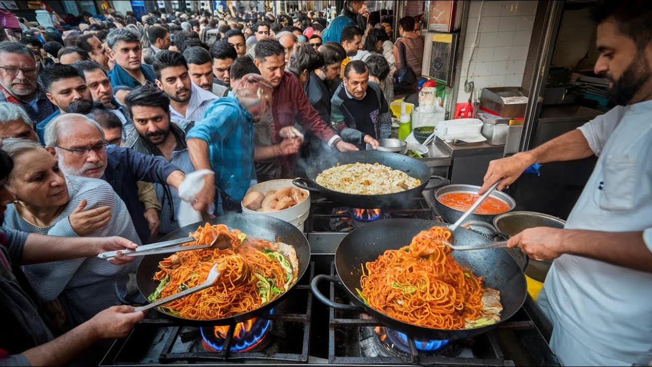 STREET FOOD CRAZY CROWD FOR CHICKEN FRIED RICE | WORLD FAST WORKERS | PAKISTANI STREET FOOD