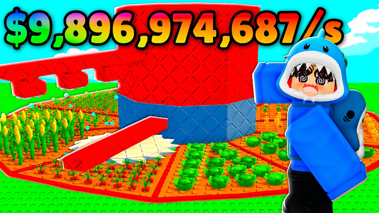 CRIEI UMA FAZENDA AUTOM&Aacute;TICA DE DINHEIRO INFINITO NO ROBLOX