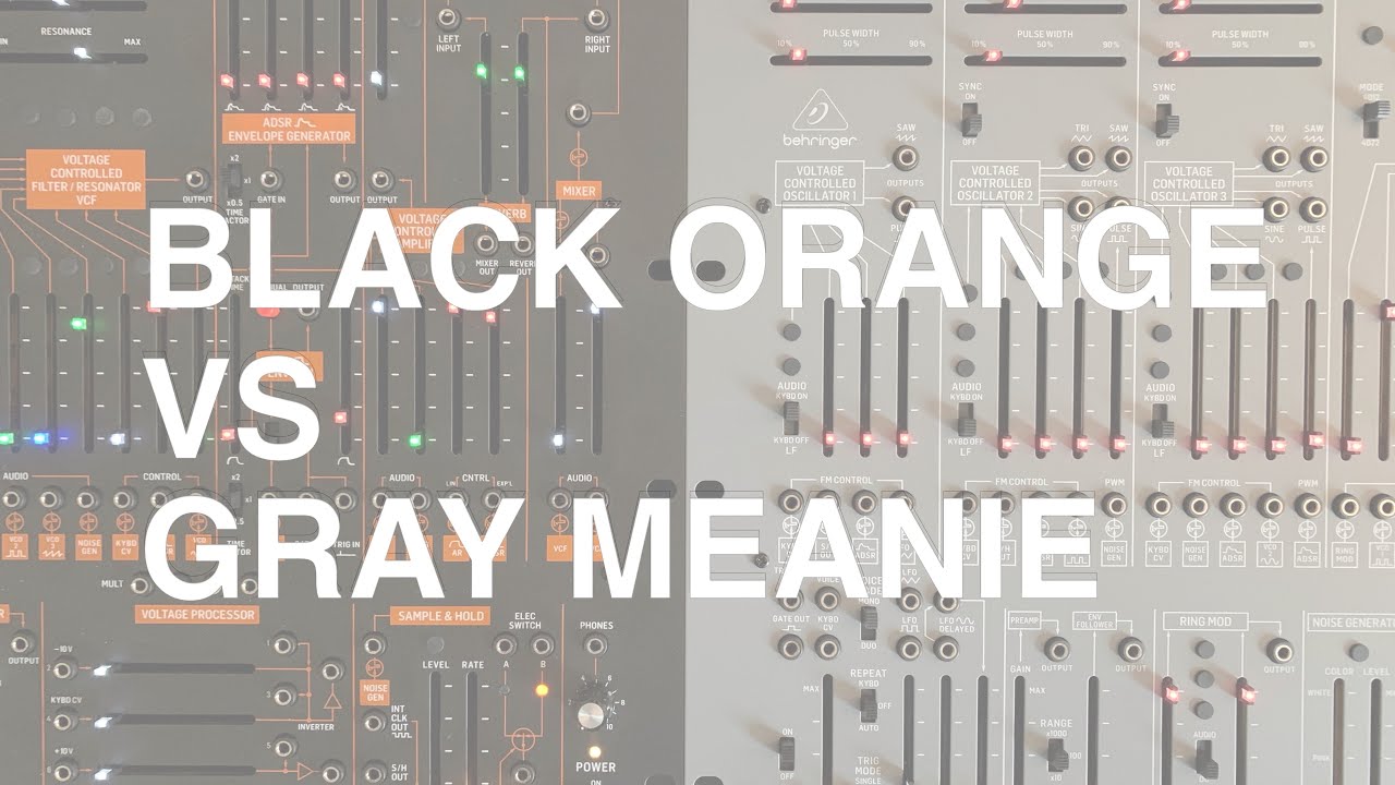 Behringer 2600 Gray Meanie VS Standard - Filter Comparison and First Contact