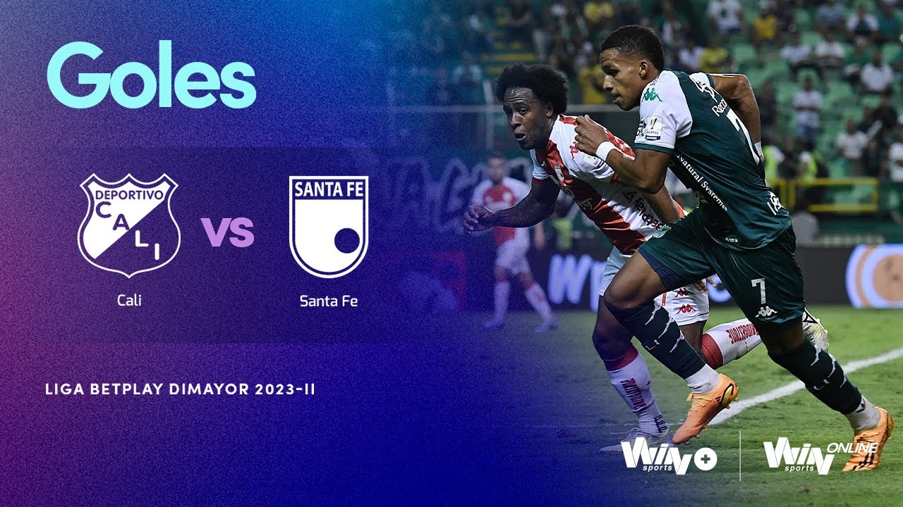 Deportivo Cali vs. Santa Fe (goles) | Liga BetPlay Dimayor 2023-2 | Fecha 2