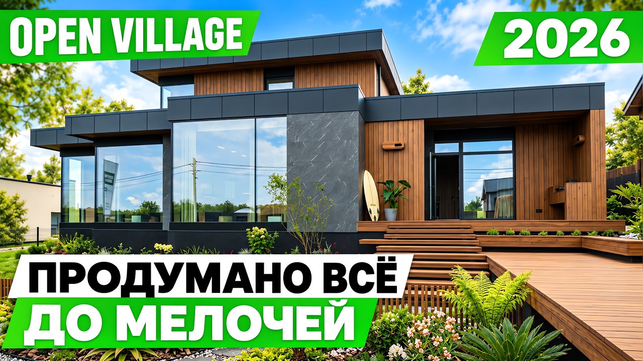 Вот ТАКИМИ должны быть современные дома / Обзор загородных домов на Open Village 2026