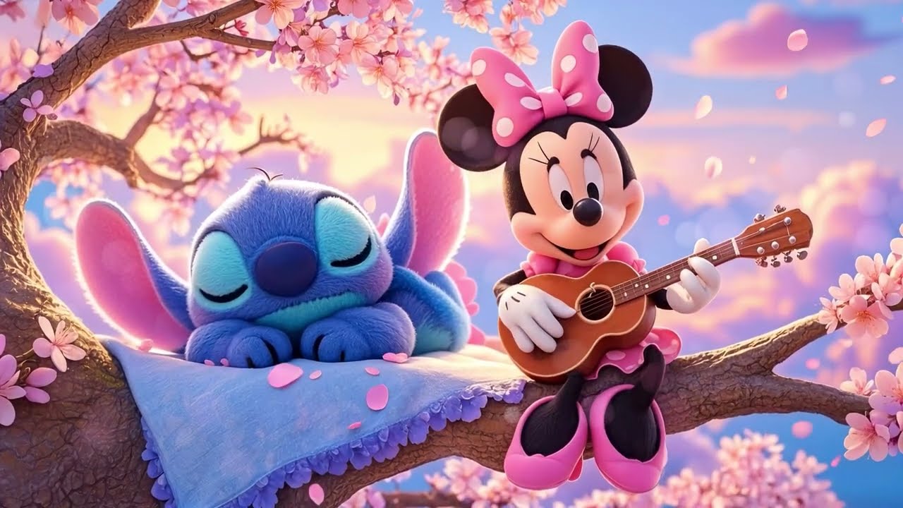 Mickey & Stitch&rsquo;s Relaxing Lullaby 🎶 Mozart & Brahms Music for Peaceful Sleep & Instant Calm
