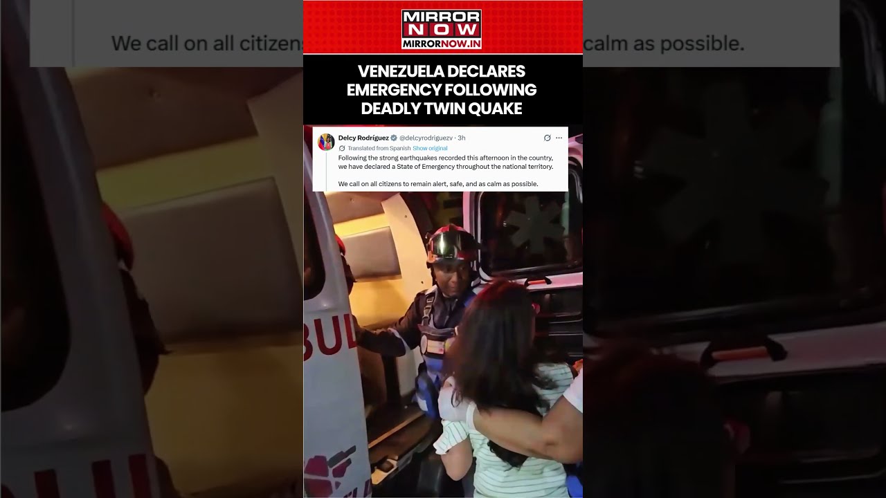 Venezuela Earthquake: Acting President Delcy Declares Emergency Following Deadly Twin Quake #shorts