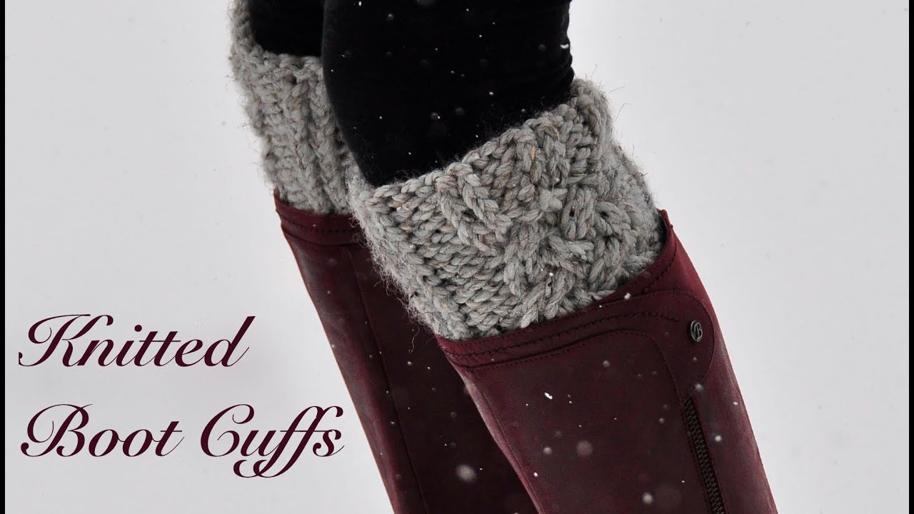Knitted Boot Cuffs. DIY