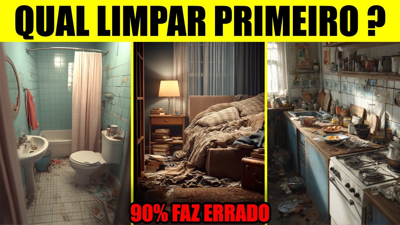Você limpa sua casa na ORDEM ERRADA! (Pare de Perder Tempo) | Limpeza e Organização