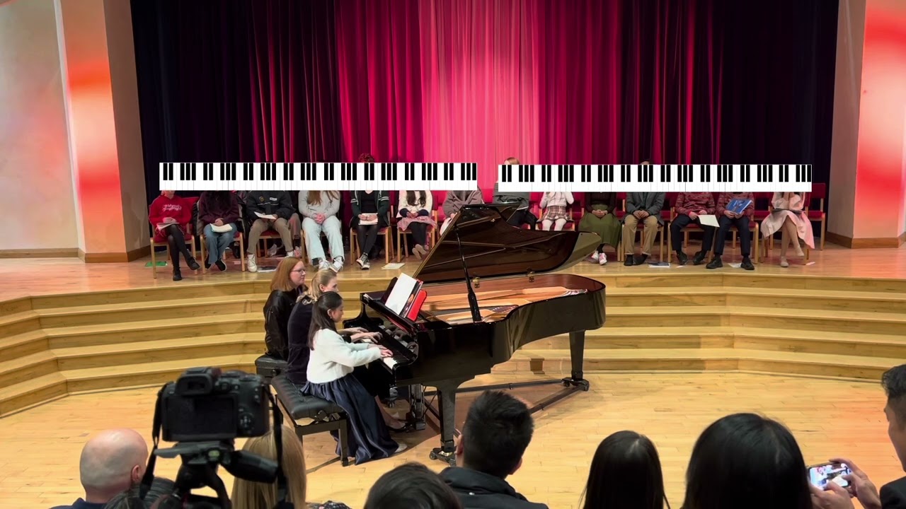 Oxana Krut “I like Bach”, piano duet. Charlotte Wong, Irina Davydova (piano teacher)