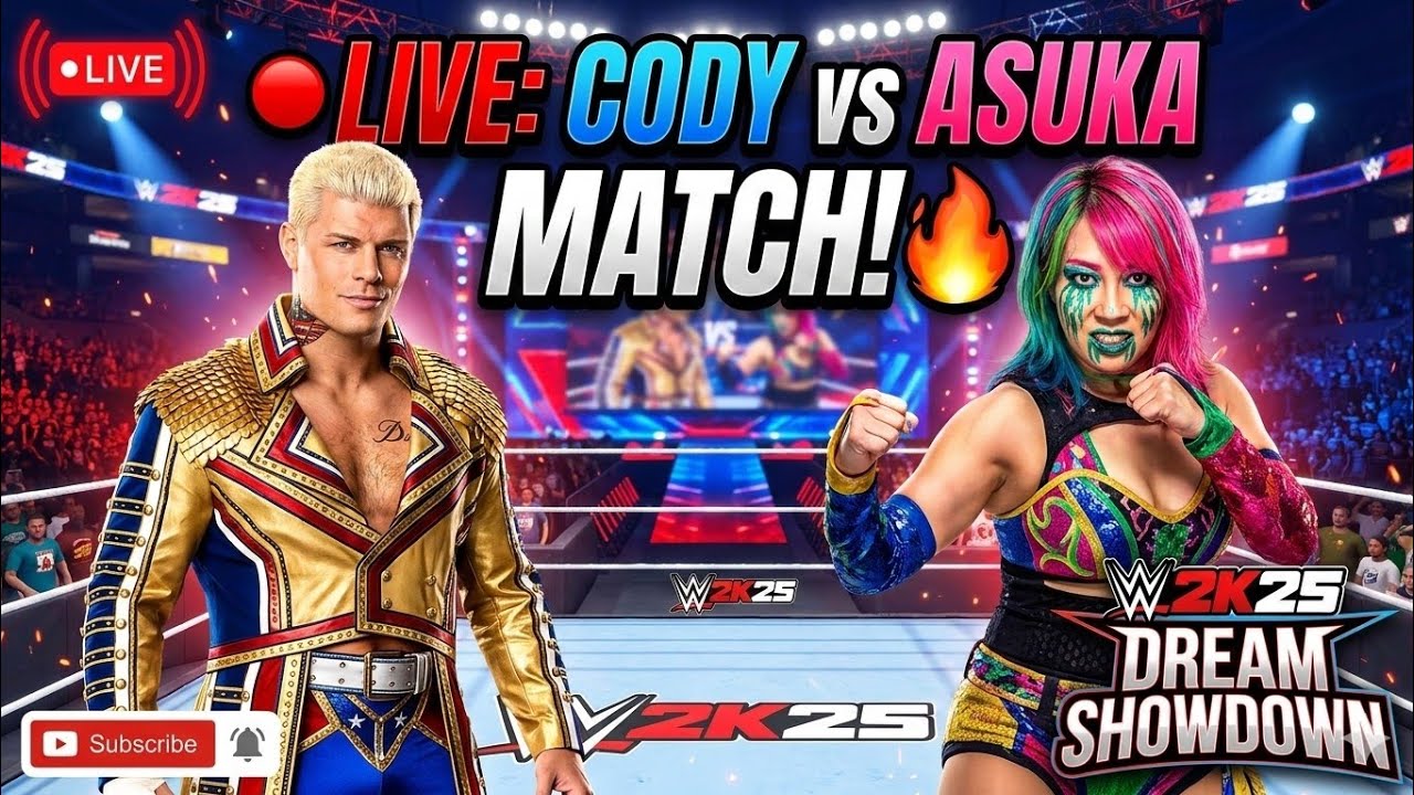 🔴 LIVE: Cody vs Asuka Match! 🔥 | WWE 2K25 #shorts #wwe2k25 #live #wwe