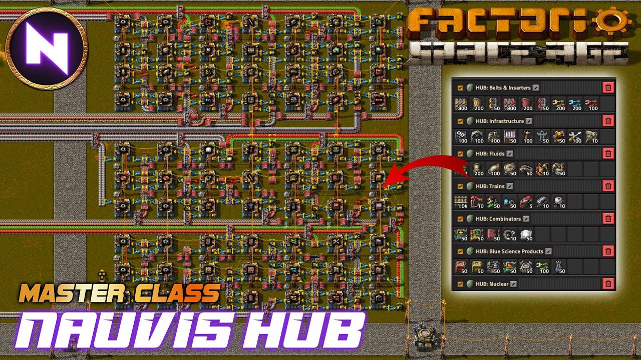 Make Everything With the NAUVIS STARTER HUB for SPACE AGE | Factorio Master Class/Tutorial