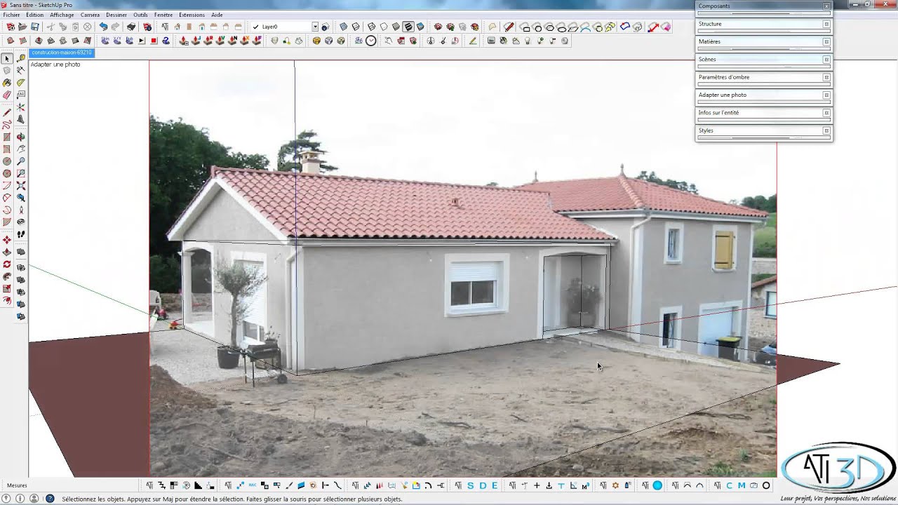 [Tuto] - SketchUp Pro: Travail sur photo