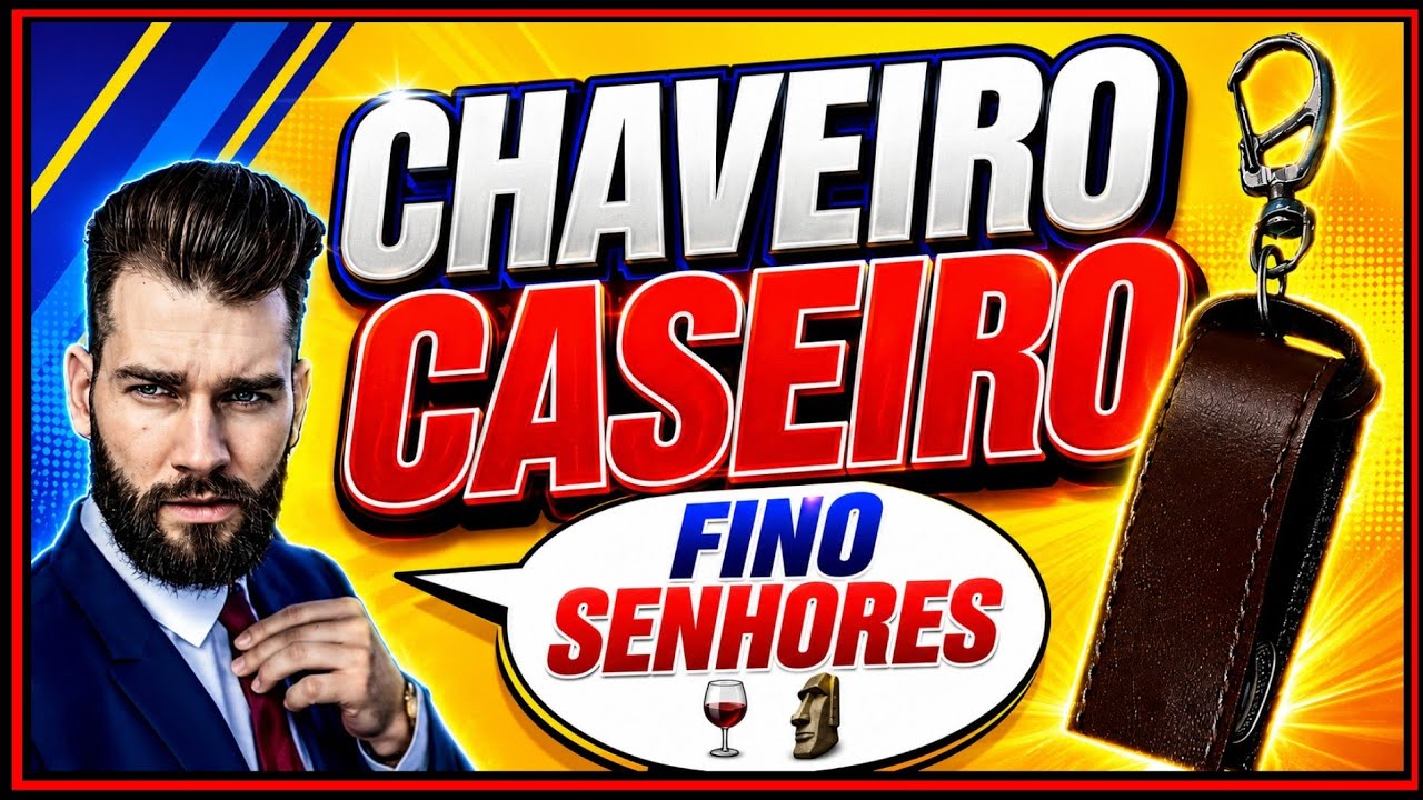 diy como fazer chaveiro canivete organizador de chaves chique clássico e moderno fino senhores