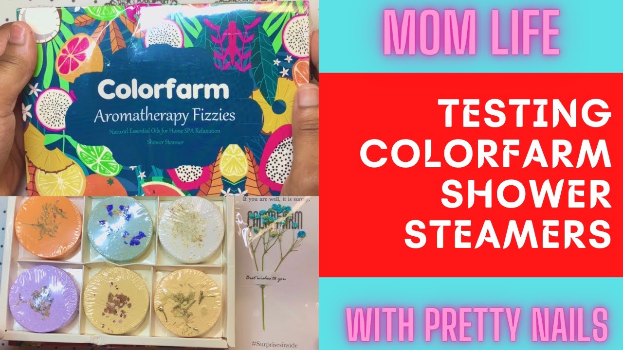 ColorFarm shower steamers Review-Mom Life with pretty nails