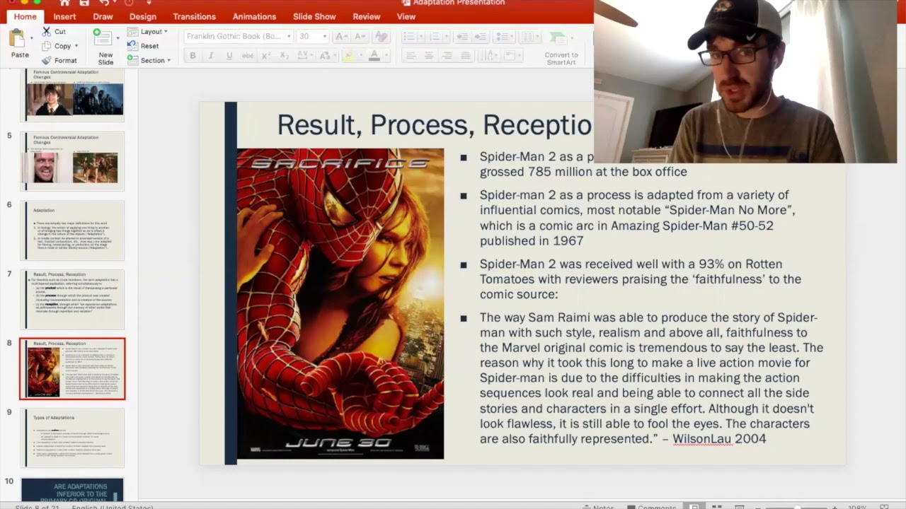 Dr. Darr's Introduction to Adaptation Studies