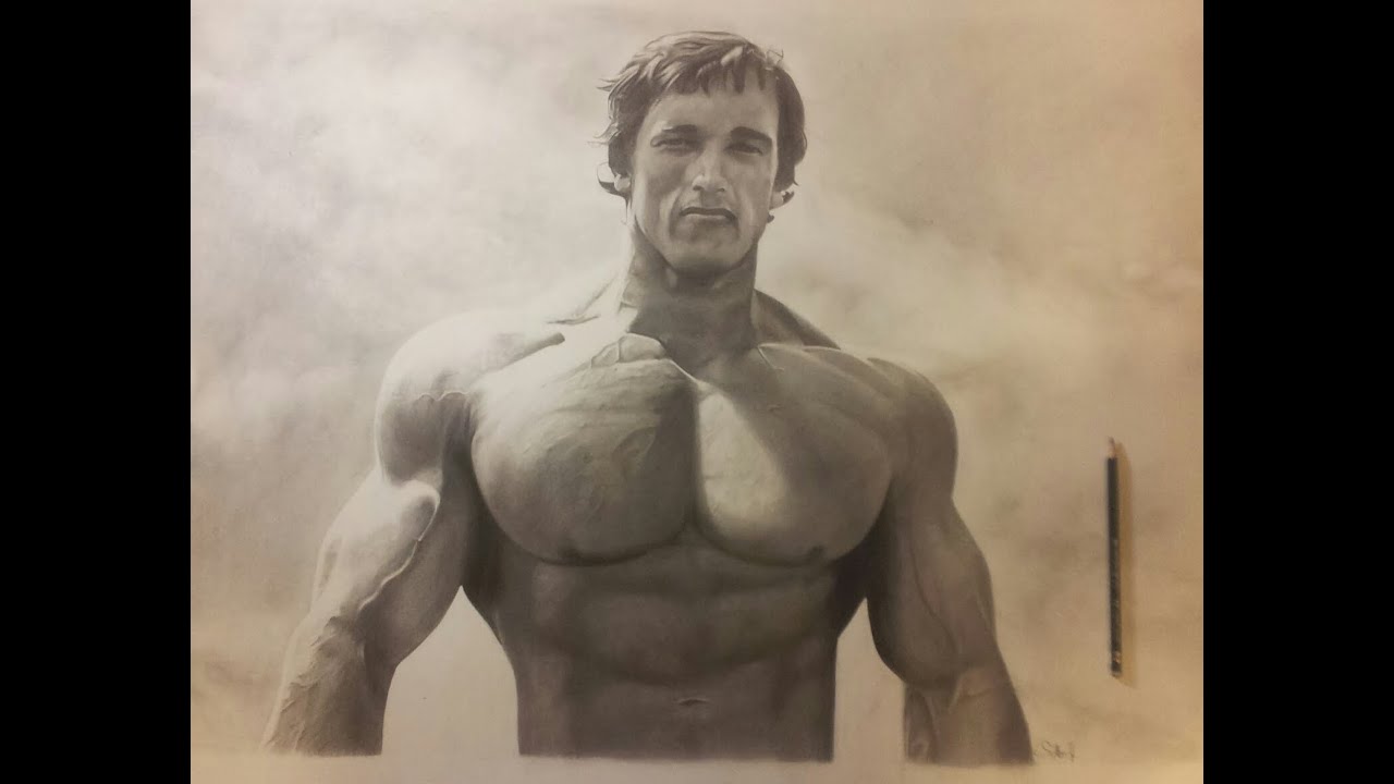 Arnold Schwarzenegger drawing by SiHa ART