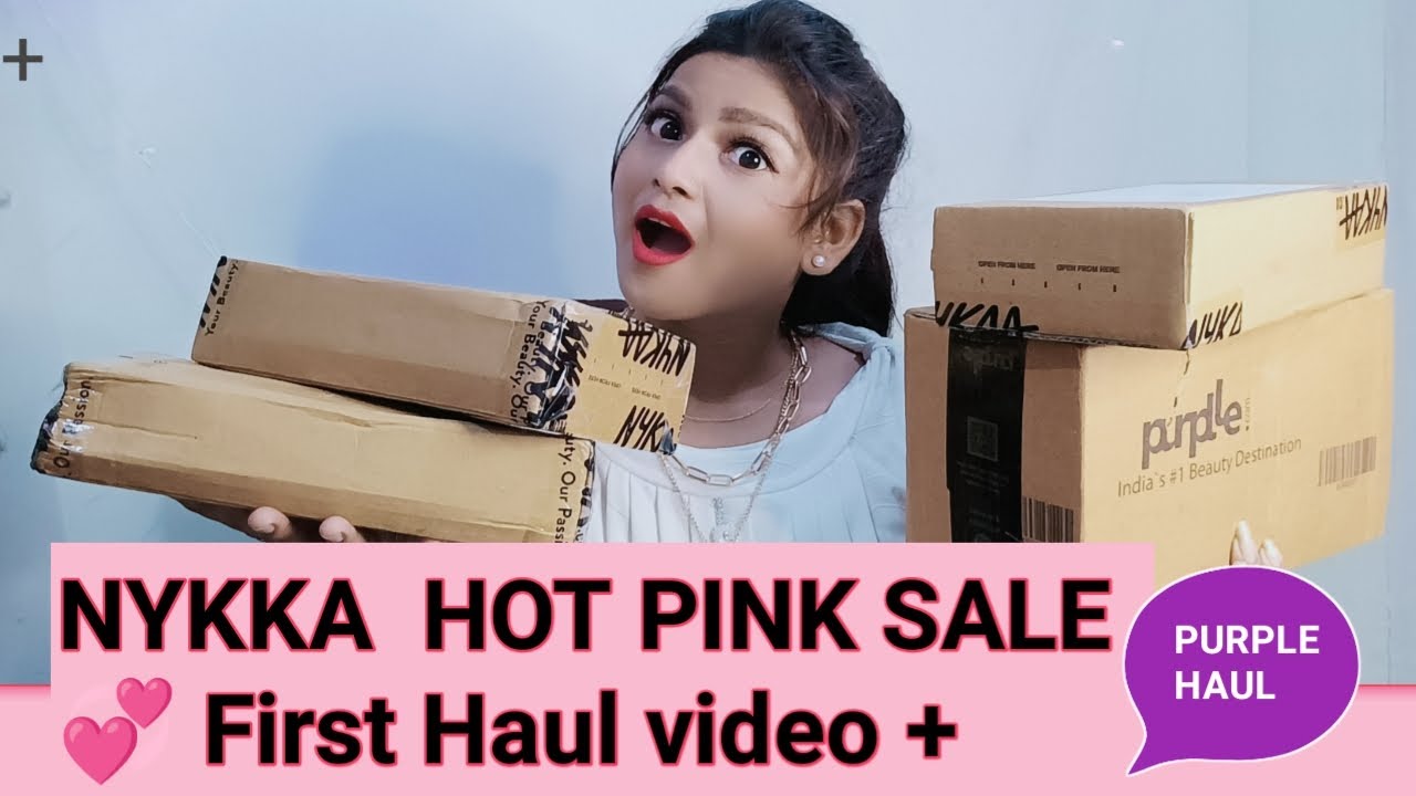 *HUGE* NYKKA HOT PINK SALE  HAUL + PURPLE HAUL / My 1st HAUL Video😜 #haul #nykkahaul #purplehaul