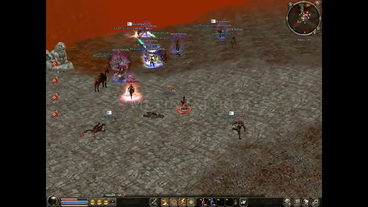 ETERNAL Vs BraveHeartS Alan Savaşı Metin2TR. 2009 Alesta #metin2 #metin2tr #metin2türkiye #roney