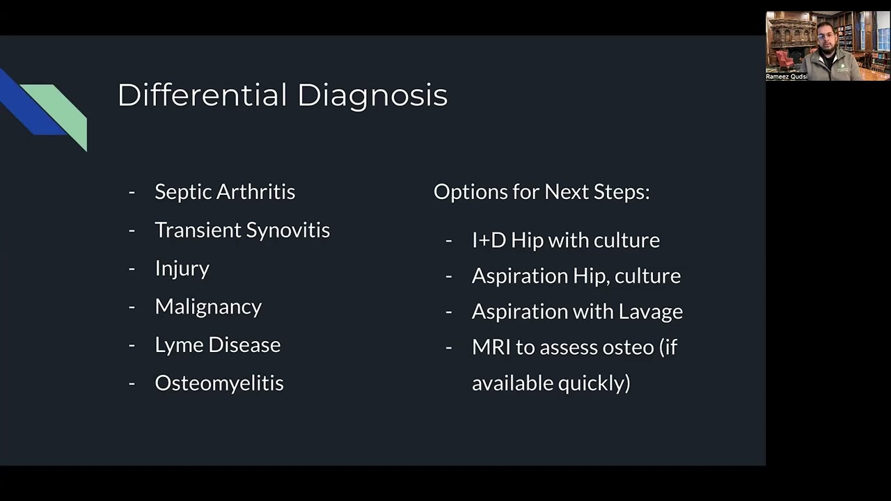 Pediatric Infections: Septic Arthritis and Acute Osteomyelitis