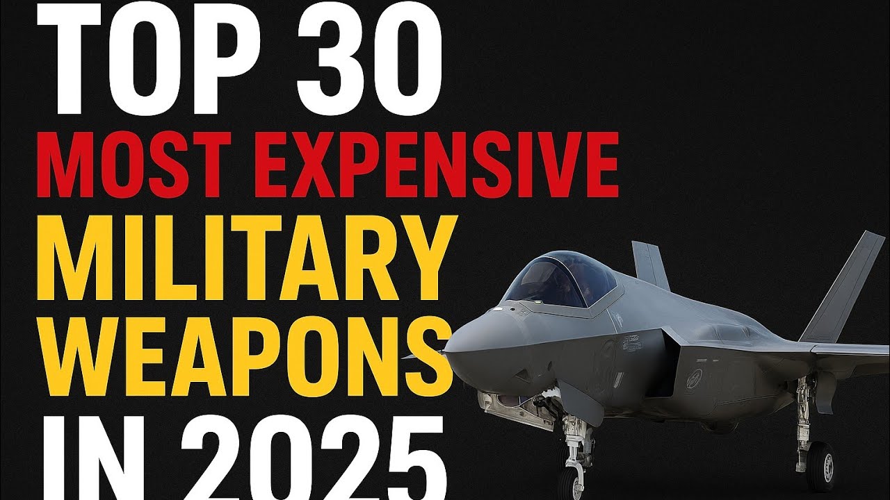 💥 Top 30 Most Expensive Military Weapons in 2025 | Mind-Blowing Prices!