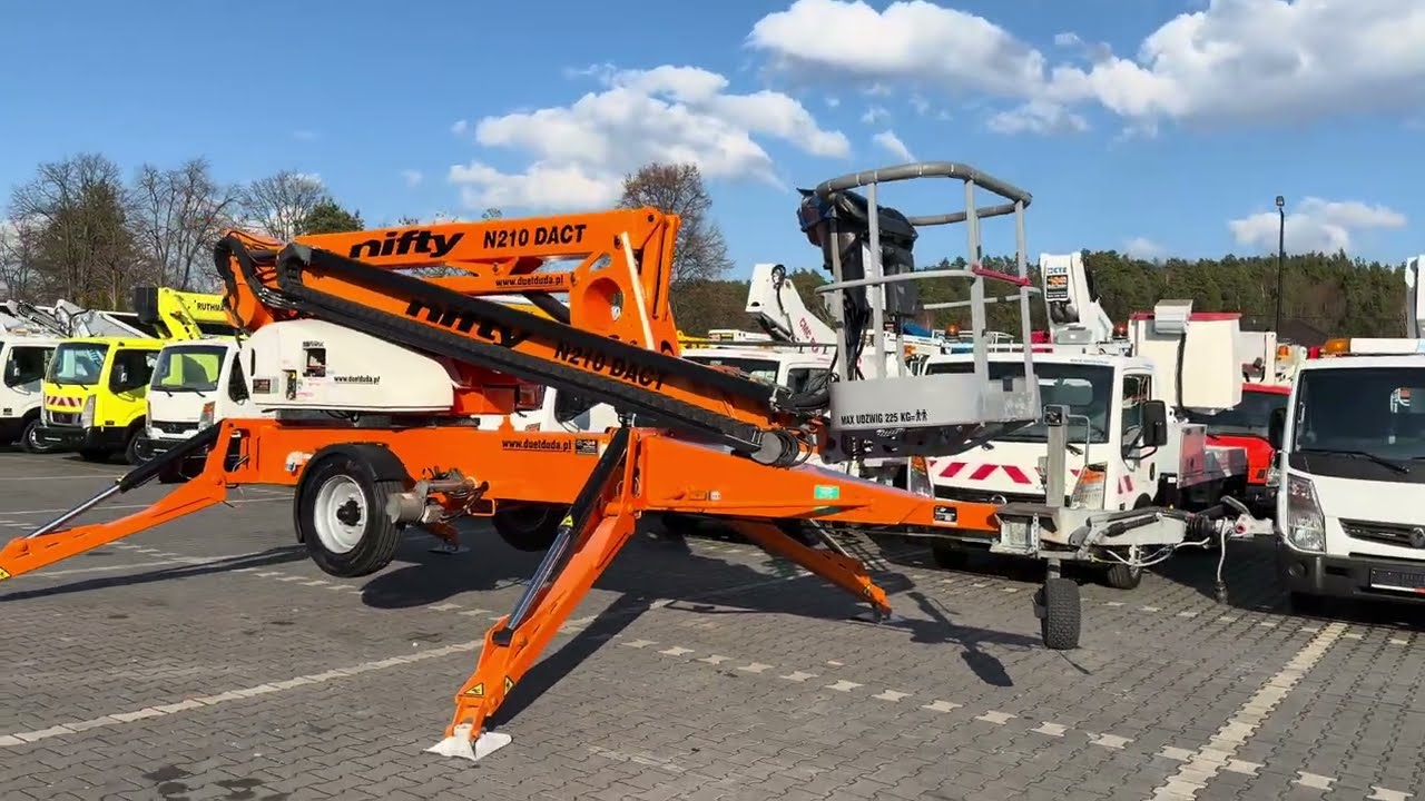 PODNOŚNIK KOSZOWY NA PRZYCZEPIE NIFTY NL 210 DACT duetduda.pl