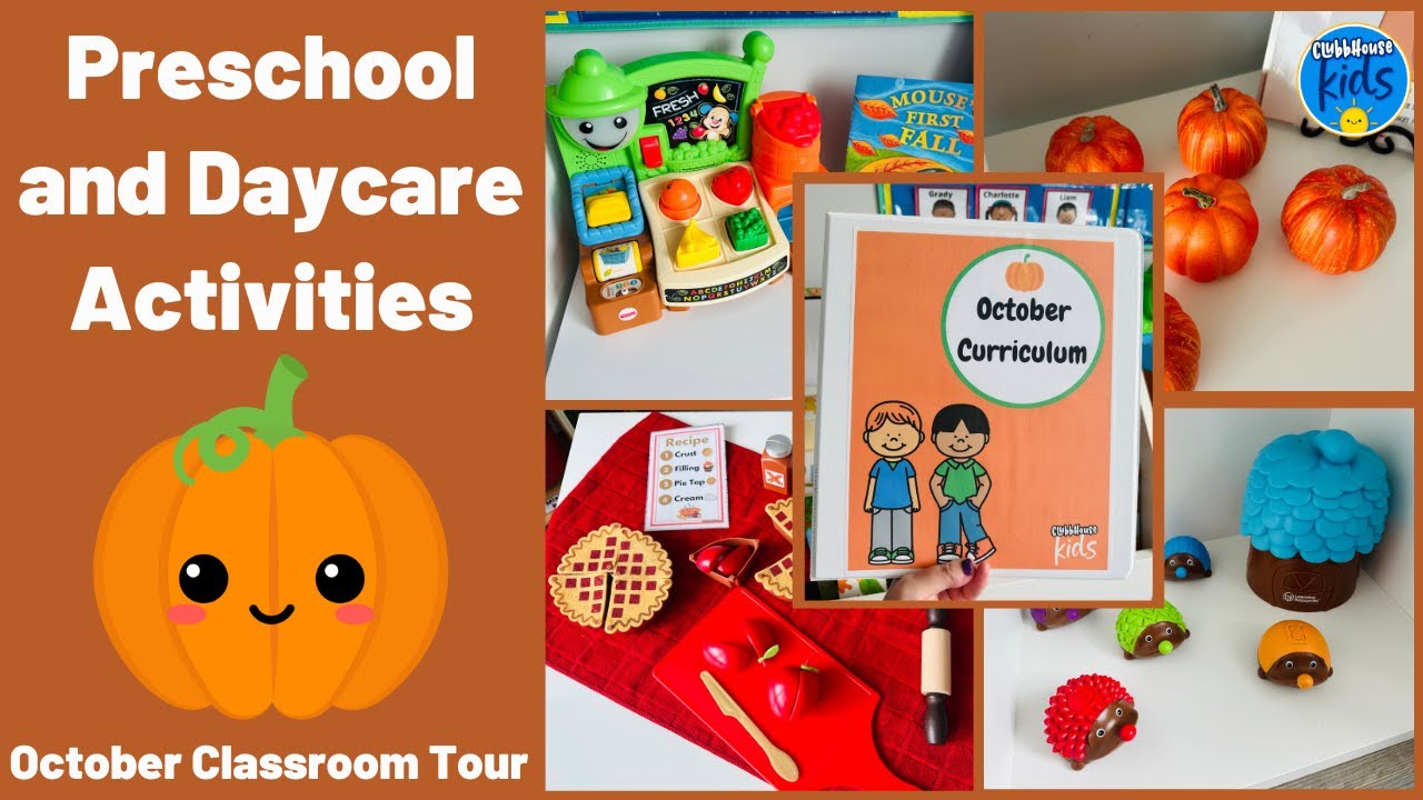 October Daycare Classroom Tour and Activities