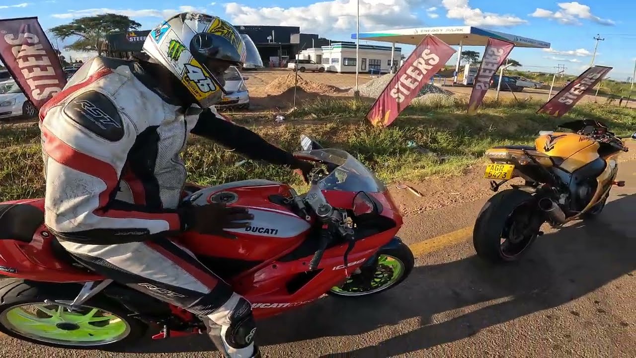 I got Gidza to go for a ride! Ninja ZX10R vs Ducati Corse